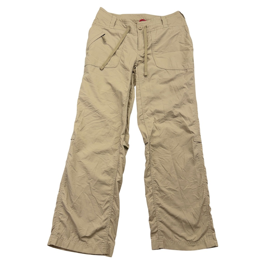 The North Face Pants 2 (28x28) Khaki Hiking Roll up Nylon Ripstop Outdoor